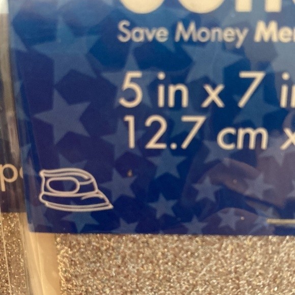 Bondex Glitter Patches Silver 4pk No Sew Iron On Patches Crafts Clothing Design - Picture 6 of 13